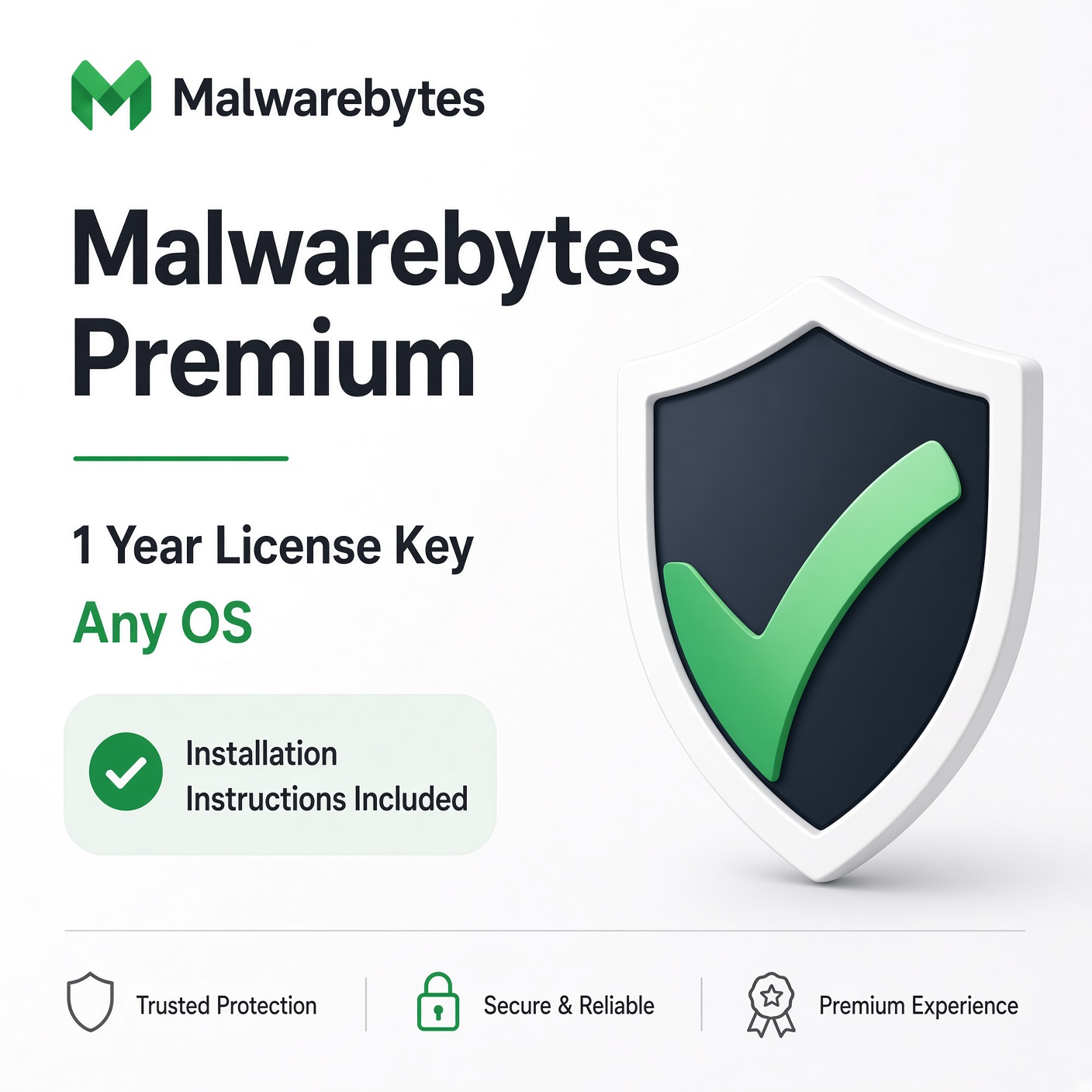 Malwarebyte Premium 1 Year License Key | Any OS